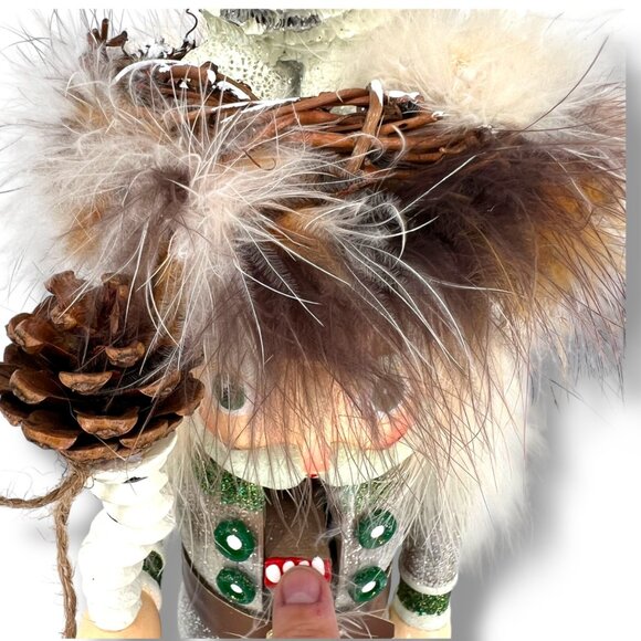 Kurt Adler Hollywood Nutcracker Woodsman With Owl Hat 15" NWB - Picture 3 of 12
